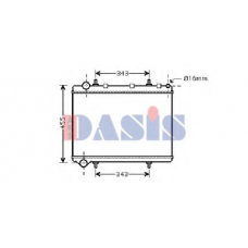 160103N AKS DASIS Радиатор, охлаждение двигателя