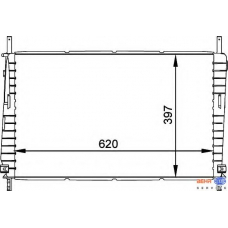 8MK 376 764-121 HELLA Радиатор, охлаждение двигателя