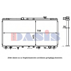 210143N AKS DASIS Радиатор, охлаждение двигателя