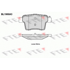 BL1968A3 FTE Комплект тормозных колодок, дисковый тормоз