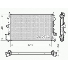 DRM20088 DENSO Радиатор, охлаждение двигателя