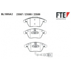 BL1895A2 FTE Комплект тормозных колодок, дисковый тормоз