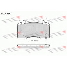 BL2648A1 FTE Комплект тормозных колодок, дисковый тормоз
