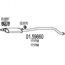 01.59660 MTS Средний глушитель выхлопных газов