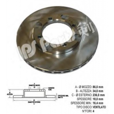 IBT-1524 IPS Parts Тормозной диск