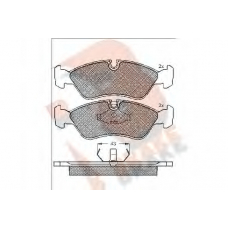 RB0758 R BRAKE Комплект тормозных колодок, дисковый тормоз