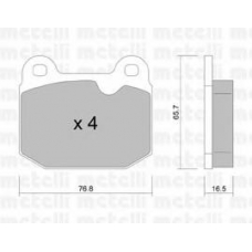 22-0013-1 METELLI Комплект тормозных колодок, дисковый тормоз