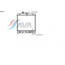 HD2069 AVA Радиатор, охлаждение двигателя