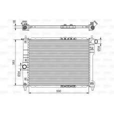 701544 VALEO Радиатор, охлаждение двигателя