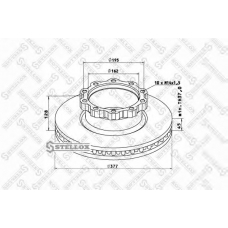 85-00712-SX STELLOX Тормозной диск