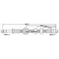 FBH6418 FIRST LINE Тормозной шланг