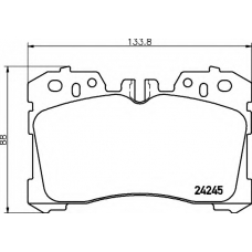 8DB 355 006-661 HELLA Комплект тормозных колодок, дисковый тормоз