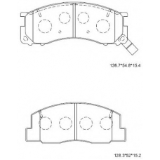 KD2691W ASIMCO Комплект тормозных колодок, дисковый тормоз