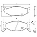 P 11 007 BREMBO Комплект тормозных колодок, дисковый тормоз