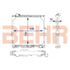 2204059 BEHR Radiator