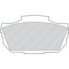 FDB827 FERODO Комплект тормозных колодок, дисковый тормоз