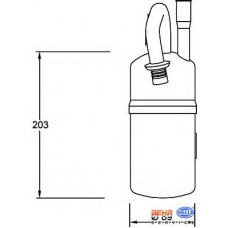 8FT 351 192-051 HELLA Осушитель, кондиционер