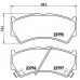 P 79 013 BREMBO Комплект тормозных колодок, дисковый тормоз