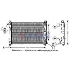 120079N AKS DASIS Радиатор, охлаждение двигателя