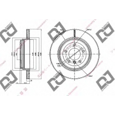 BD1627 DJ PARTS Тормозной диск