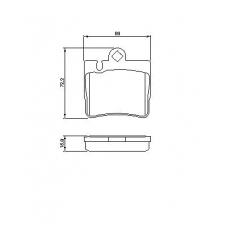 0 986 424 830 BOSCH Комплект тормозных колодок, дисковый тормоз