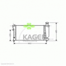 31-3132 KAGER Радиатор, охлаждение двигателя
