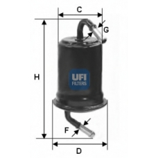 31.639.00 UFI Топливный фильтр