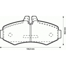 571946B BENDIX Комплект тормозных колодок, дисковый тормоз