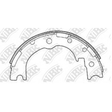 FN0015 NiBK Комплект тормозных колодок, стояночная тормозная с