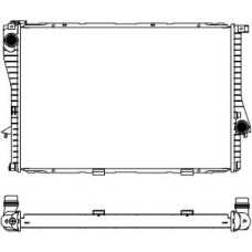 3011-1011 SAKURA  Automotive Радиатор, охлаждение двигателя