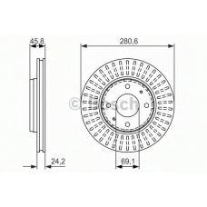 0 986 479 872 BOSCH Тормозной диск