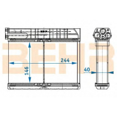 9101394 BEHR Heater core