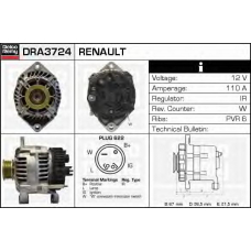 DRA3724 DELCO REMY Генератор