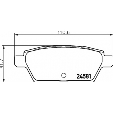 8DB 355 015-091 HELLA PAGID Комплект тормозных колодок, дисковый тормоз