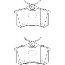 FD7388A NECTO Комплект тормозных колодок, дисковый тормоз