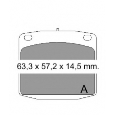 832270 Vema Комплект тормозных колодок, дисковый тормоз
