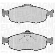 363916060245 MAGNETI MARELLI Комплект тормозных колодок, дисковый тормоз