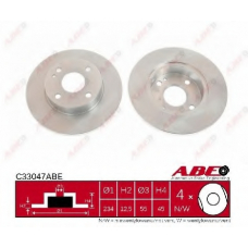 C33047ABE ABE Тормозной диск