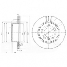 BG3899 DELPHI Тормозной диск