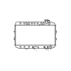 HD2033 AVA Радиатор, охлаждение двигателя