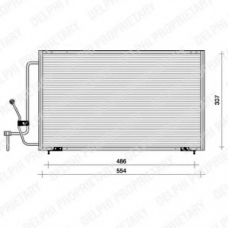 TSP0225055 DELPHI Конденсатор, кондиционер