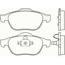 P 68 040 BREMBO Комплект тормозных колодок, дисковый тормоз