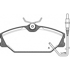 BPA0208.02 OPEN PARTS Комплект тормозных колодок, дисковый тормоз