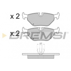 BP2710 BREMSI Комплект тормозных колодок, дисковый тормоз