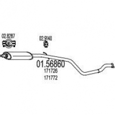 01.56860 MTS Средний глушитель выхлопных газов