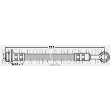 BBH7031 BORG & BECK Тормозной шланг