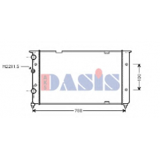 041030N AKS DASIS Радиатор, охлаждение двигателя