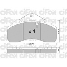 822-585-0 CIFAM Комплект тормозных колодок, дисковый тормоз