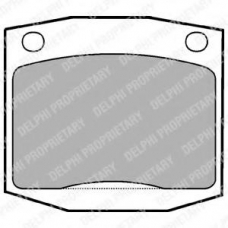 LP96 DELPHI Комплект тормозных колодок, дисковый тормоз