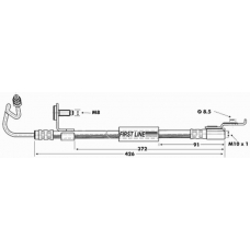 FBH6653 FIRST LINE Тормозной шланг